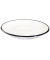 12 ID Fine Untertassen Espresso Modest Black Lona weiß 12,0 cm