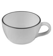 12 ID Fine Cappuccinotasse Modest Black Alzar grau 0,2 l