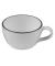 12 ID Fine Cappuccinotasse Modest Black Alzar grau 0,2 l