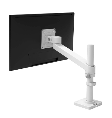 Monitor-Halterung NX 45-669-216 weiß für 1 Monitor, Tischklemme, Tischbohrung
