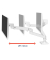 Monitor-Halterung LX Pro Arm 45-682-290 weiß für 1 Monitor, Tischbohrung
