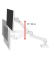 Monitor-Halterung LX Pro Arm 45-682-290 weiß für 1 Monitor, Tischbohrung