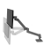 Monitor-Halterung LX Pro Arm 45-682-293 dunkelgrau für 1 Monitor, Tischbohrung