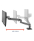 Monitor-Halterung LX Pro Arm 45-682-293 dunkelgrau für 1 Monitor, Tischbohrung