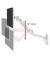 Monitor-Halterung LX Pro Arm 45-683-290 weiß für 1 Monitor, Wandhalterung
