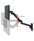 Monitor-Halterung LX Pro Arm 45-683-292 schwarz für 1 Monitor, Wandhalterung