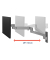 Monitor-Halterung LX Pro Arm 45-683-293 dunkelgrau für 1 Monitor, Wandhalterung