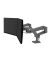 Monitor-Halterung LX Pro Dual Side-By-Side 45-686-293 dunkelgrau für 2 Monitore, Tischbohrung, Tischklemme