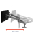 Monitor-Halterung LX Pro Dual Side-By-Side 45-686-293 dunkelgrau für 2 Monitore, Tischbohrung, Tischklemme