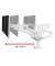 Monitor-Halterung LX Pro Dual Stacking 45-690-290 weiß für 2 Monitore, Tischbohrung, Tischklemme
