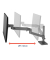 Monitor-Halterung LX Pro 45-695-293 dunkelgrau für 1 Monitor, Tischbohrung, Tischklemme