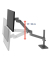 Monitor-Halterung LX Pro 45-695-293 dunkelgrau für 1 Monitor, Tischbohrung, Tischklemme