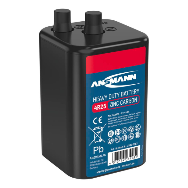 4013674220182 - Batterien 4R25 6V-Blockbatterie 60 V 4013674220182 Ansmann 4013674220182 - Batterien 4R25 6V-Blockbatterie 60 V 4013674220182 Ansmann