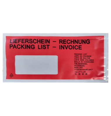 Lieferscheintaschen DLPP-1000 DIN kurz 