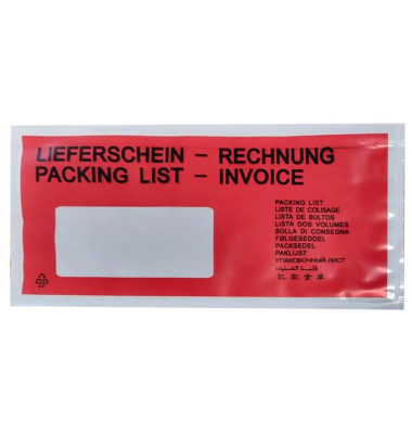Lieferscheintaschen DLPE-1000 DIN lang 