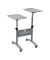 Multimedia Wagen verstellbar silber 82 x 81cm mit 4 Rollen
