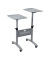 Multimedia Wagen verstellbar silber 82 x 81cm mit 4 Rollen