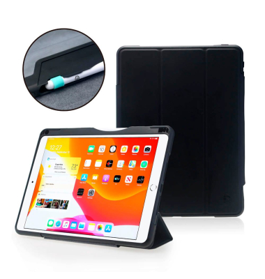 Rugged Case #RQ1 Tablet-Hülle für Apple iPad 7. Gen (2019), iPad 8. Gen (2020), iPad 9. Gen (2021) schwarz
