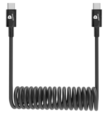 Ladekabel schwarz, Kabellänge: 0,8 m, 240 Watt