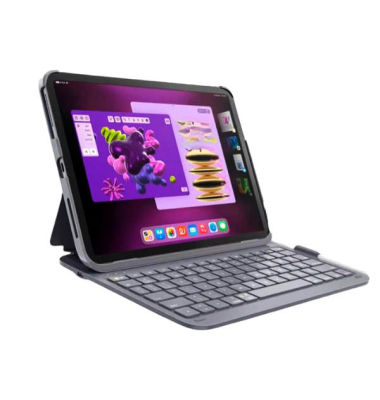 Slim Pro Keyboard Tablet-Tastatur grau geeignet für Apple iPad Air 13 (M2), Apple iPad Air 13 (M3), Apple iPad Pro 12,9 3. Gen (