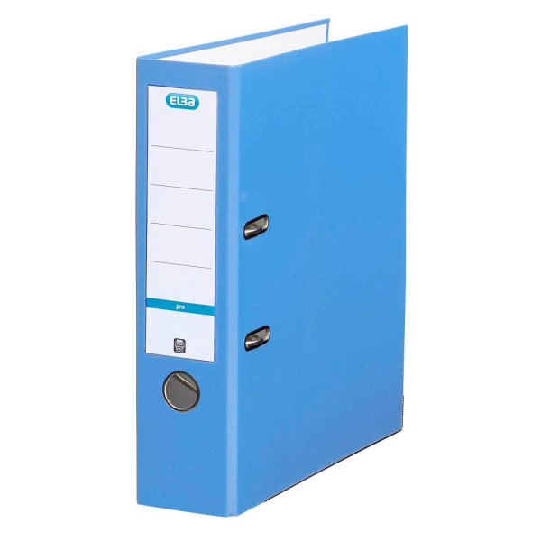 10 Stück Elba Ordner Smart Pro 10456 100202149, A4 80mm breit PP vollfarbig hellblau 4002030138407 Elba