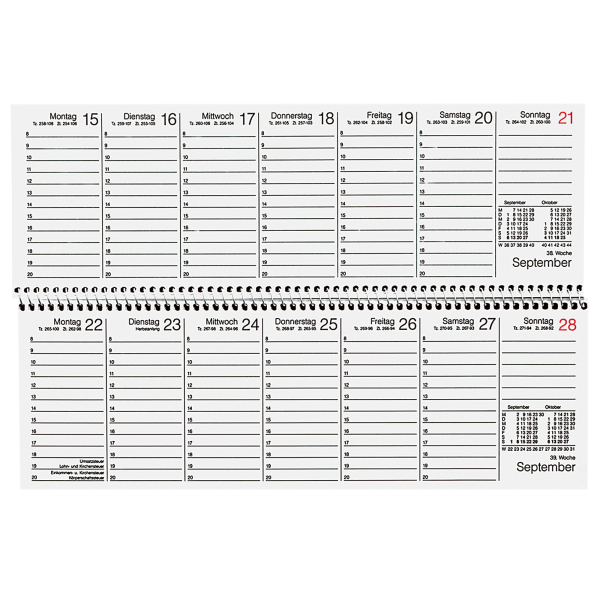 4003630034144 - Querkalender 5094-26 1 Woche 1 Seite 30x10cm (BxH) 2026 4003630034144 Soennecken 4003630034144 - Querkalender 5094-26 1 Woche 1 Seite 30x10cm (BxH) 2026 4003630034144 Soennecken