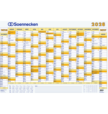 Plakatkalender 5176-26, 14 Monate / 1 Seite, 100x70cm (BxH), 2026
