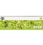 Querkalender 5101-26, oeco, 1 Woche / 1 Seite, 29,6x9,9cm (BxH), 2026