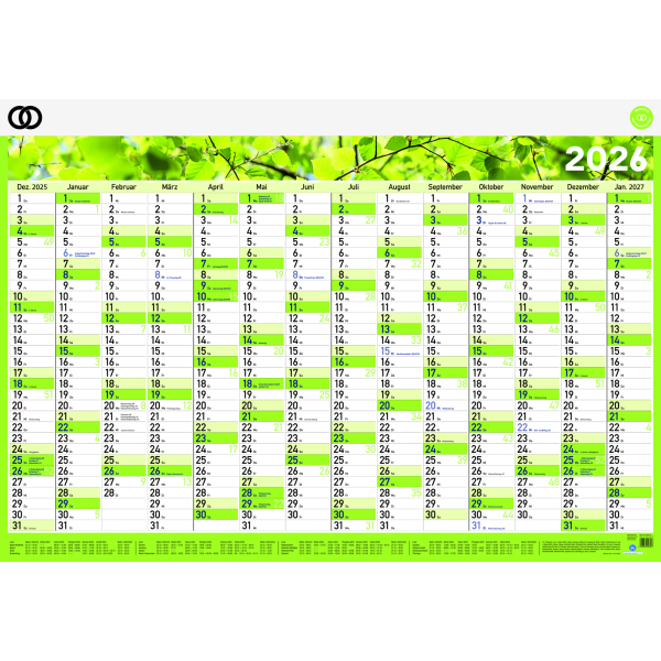 4003630034229 - Plakatkalender 5104-26 oeco 14 Monate 1 Seite 100x70cm (BxH) 2026 4003630034229 Soennecken 4003630034229 - Plakatkalender 5104-26 oeco 14 Monate 1 Seite 100x70cm (BxH) 2026 4003630034229 Soennecken