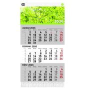 Wandkalender 5102-26, oeco, 29,7x48,8cm (BxH), 2026