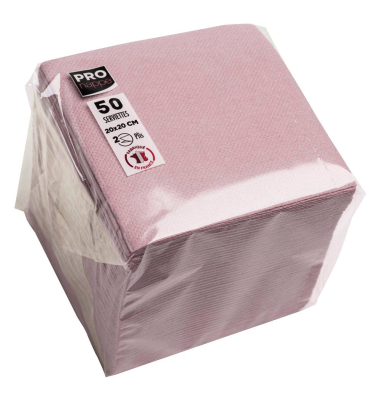 Servietten altrosa 2-lagig 20,0 x 20,0 cm
