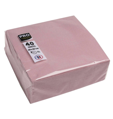 Servietten altrosa 2-lagig 38,0 x 38,0 cm
