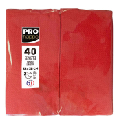 Servietten rot 2-lagig 38,0 x 38,0 cm