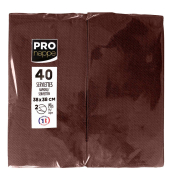 Servietten Schokolade 2-lagig 38,0 x 38,0 cm