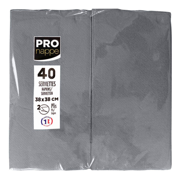 3281516239307 - Servietten grau 2-lagig 380 x 380 cm 3281516239307 40 Stück 3281516239307 - Servietten grau 2-lagig 380 x 380 cm 3281516239307 40 Stück