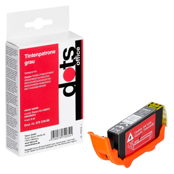 4250073740334 - grau Druckerpatrone kompatibel zu Canon CLI-526 GY 4250073740334 Dots 4250073740334 - grau Druckerpatrone kompatibel zu Canon CLI-526 GY 4250073740334 Dots