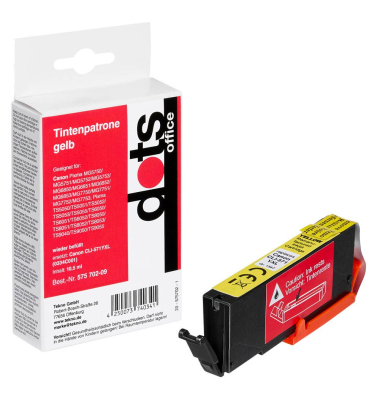  gelb Druckerpatrone kompatibel zu Canon CLI-571 XL Y