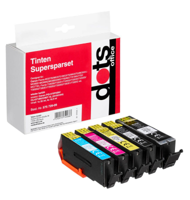  pigmentschwarz, schwarz, cyan, magenta, gelb Druckerpatronen kompatibel zu Canon PGI-570XL PGBK, CLI-571XL  BKCMY , 5er-Set