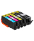  1x pigmentschwarz, 1x schwarz, 1x cyan, 1x magenta, 1x gelb Druckerpatronen kompatibel zu Canon PGI-580XXL PGBK, CLI 581XXL BKC