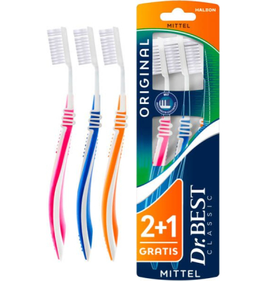 3 Dr.Best CLASSIC Original Zahnbürsten 3 Dr.Best CLASSIC Original Zahnbürsten
