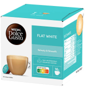 Flat White Kaffeekapseln, mild, 16 Portionen