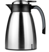 Isolierkanne Snap Edelstahlschwarz 1,0 l
