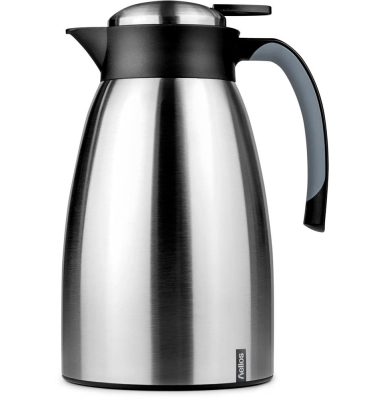 Isolierkanne Snap Edelstahlschwarz 1,5 l
