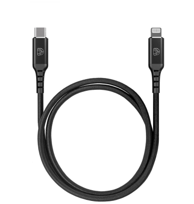 Ladekabel schwarz, Kabellänge: 1,0 m, 240 Watt
