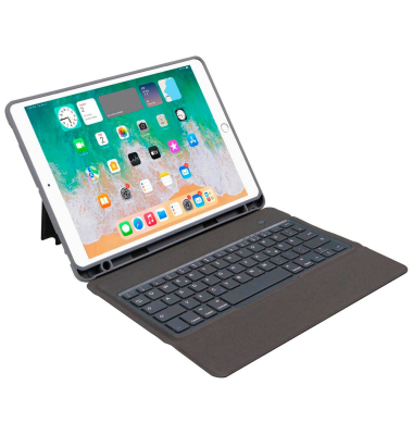Slim Keyboard 2 Tablet-Tastatur schwarz geeignet für Apple iPad 7. Gen (2019), Apple iPad 8. Gen (2020), Apple iPad 9. Gen (2021