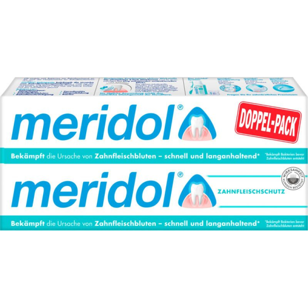7610108059508 - meridol 2x 75ml Zahnfleischschutz Zahnpasta bei Zahnfleischbluten