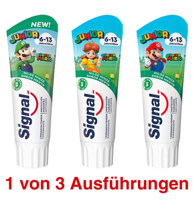 JUNIOR SUPER MARIO 6-13 Jahre Kinderzahnpasta 75 ml