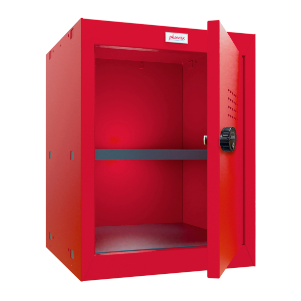 5032548009639 - Würfel-Schließfach 66l Zahlenschloss rot 5032548009639 Phoenix Safe 5032548009639 - Würfel-Schließfach 66l Zahlenschloss rot 5032548009639 Phoenix Safe