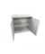 Stahlschrank SCF SCF0891GGE, abschlie&szlig;bar, 2 OH, grau, 91,5x83x37cm (BxHxT)