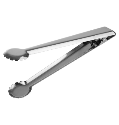 Eiswürfelzange Edelstahl silber